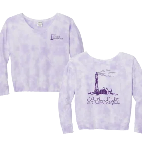 Women's Beach Wash Cloud Tie-dye V-neck Sweatshirt